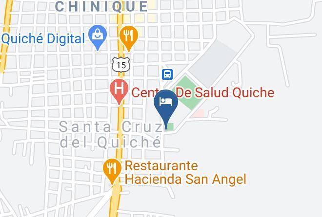 Santa Cruz Del Quiche - Hotel Santa Maria Maps