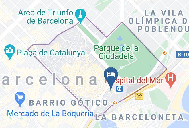 Barcelona - Hotel Santa Marta Maps