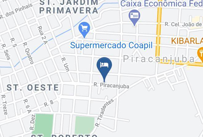 Piracanjuba - Hotel Santa Martha Maps