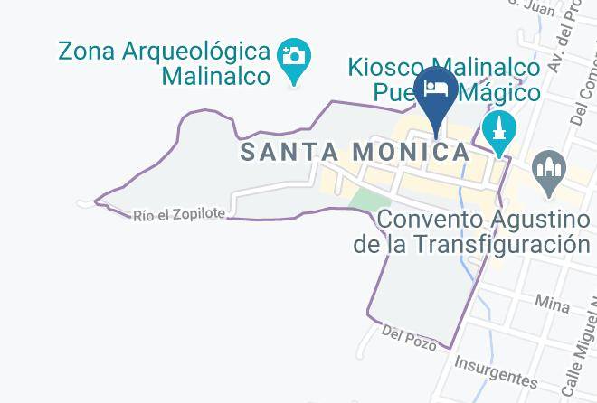 Malinalco - Hotel Santa Monica Malinalco Maps