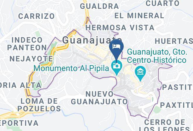 Guanajuato City Centre - Hotel Santa Regina Maps