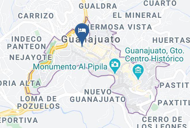 Guanajuato City Centre - Hotel Santa Rita Maps