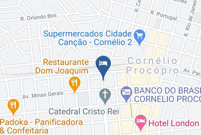 Cornelio Procopio - Hotel Santa Rosa Maps
