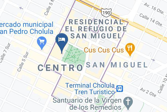 San Pedro Cholula - Hotel Santa Rosa Grupo Santa Rosa Maps