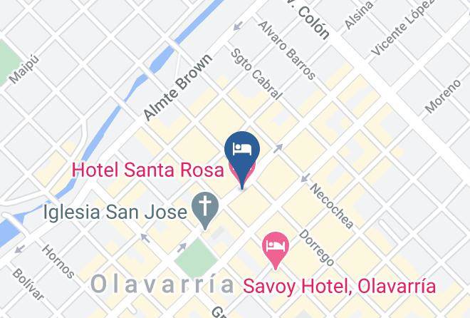 Olavarria - Hotel Santa Rosa Maps