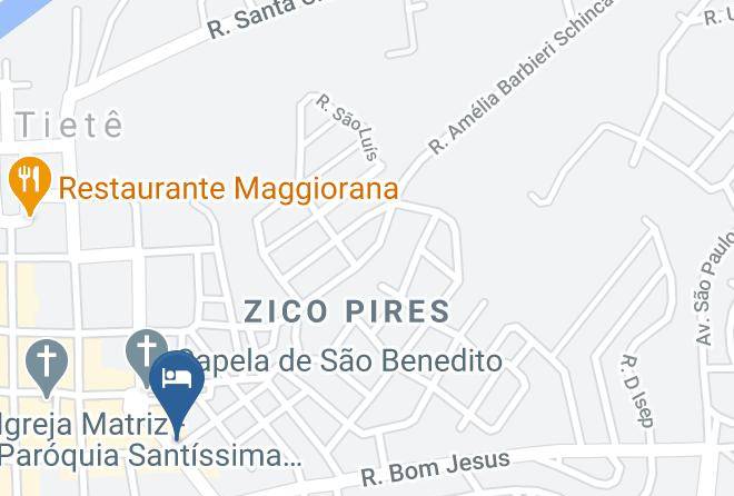 Tiete - Hotel Santa Terezinha Maps