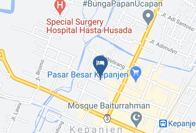 Malang Regency - Hotel Santana Syariah Kepanjen Malang Jatim Maps