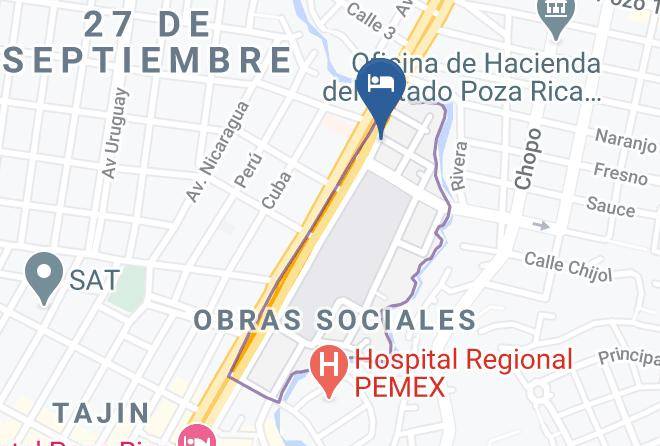 Poza Rica De Hidalgo - Hotel Santander Maps