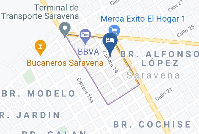 Saravena - Hotel Santander Maps