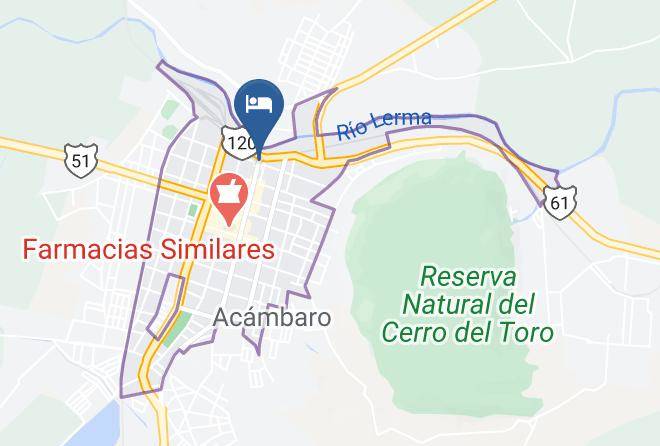 Acambaro - Hotel Santelmo Maps