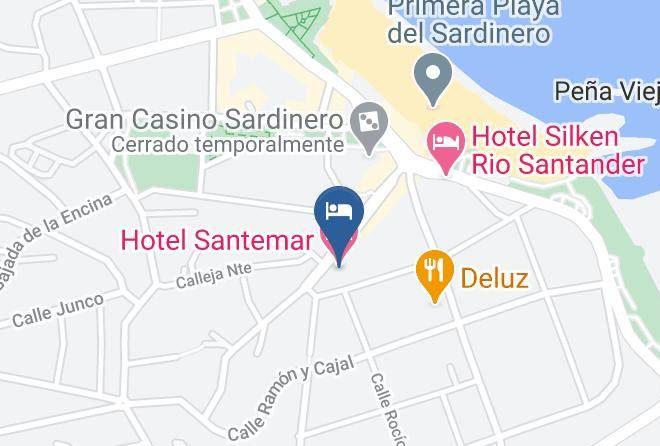 Santander - Hotel Santemar Maps