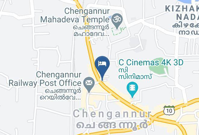 Chengannur - Hotel Santhi Palace Maps