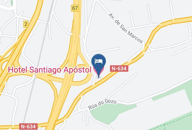 Auna - Hotel Santiago Apostol Maps