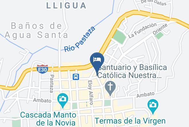 Banos De Agua Santa - Hotel Santiago Maps