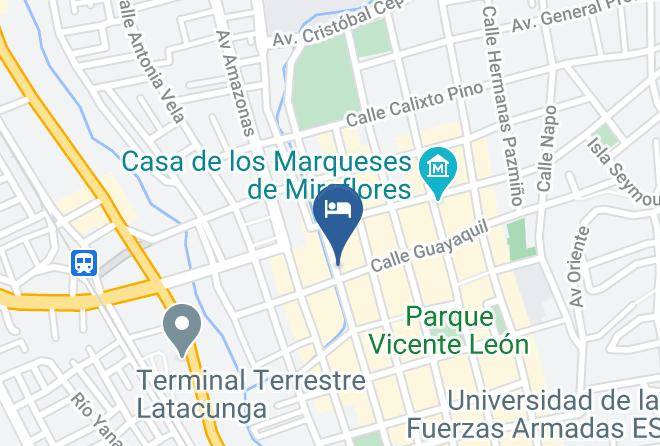Latacunga - Hotel Santiago De Latacunga Maps