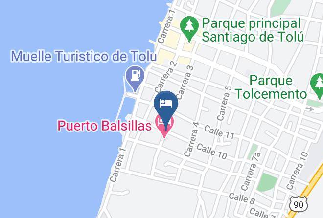 Tolu - Hotel Santiago De Tolu Maps