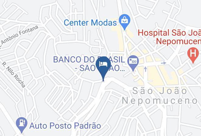 Sao Joao Nepomuceno - Hotel Santiago Maps