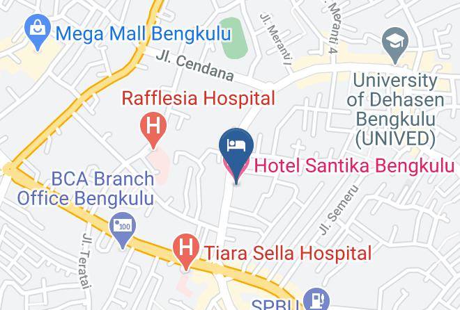 Kota Bengkulu - Hotel Santika Bengkulu Maps