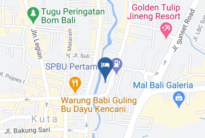 Badung Regency - Hotel Santika Kuta Bali Maps