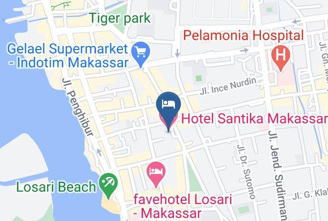 Makassar - Hotel Santika Makassar Maps