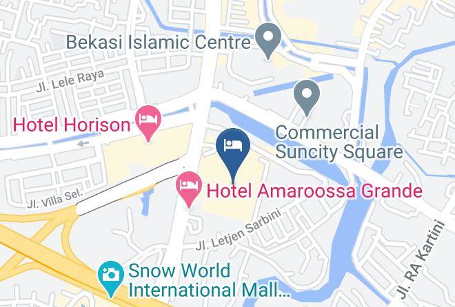 Kota Bekasi - Hotel Santika Mega City Bekasi Maps