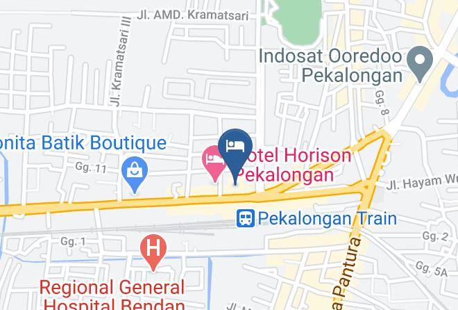 Kota Pekalongan - Hotel Santika Pekalongan Maps