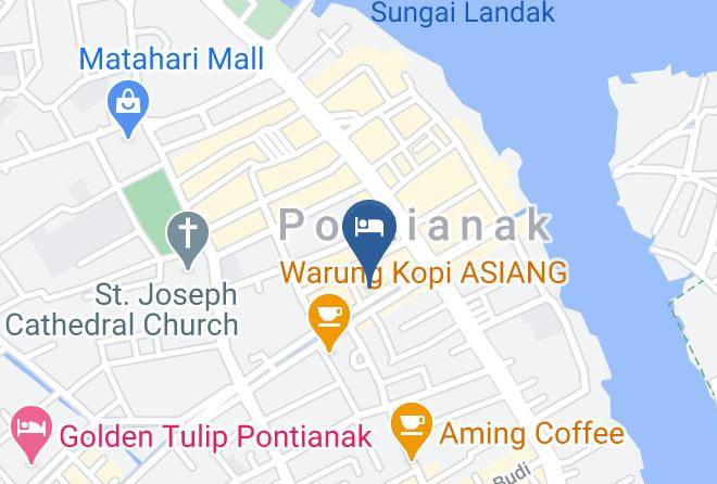 Hotel Santika Pontianak Map