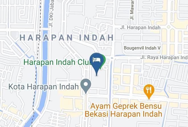 Kota Bekasi - Hotel Santika Premiere Kota Harapan Indah Maps