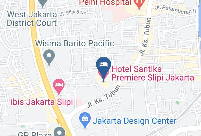 West Jakarta - Hotel Santika Premiere Slipi Jakarta Maps