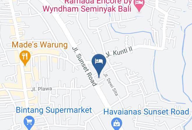 Badung Regency - Hotel Santika Seminyak Bali Maps