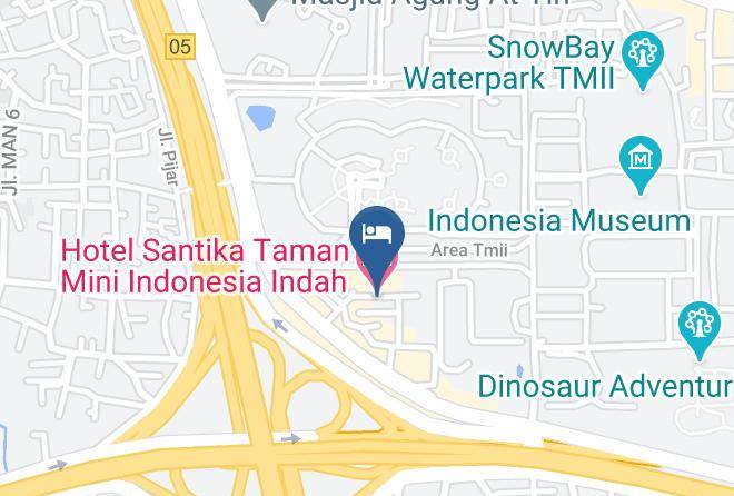 Hotel Santika Taman Mini Indonesia Indah Map