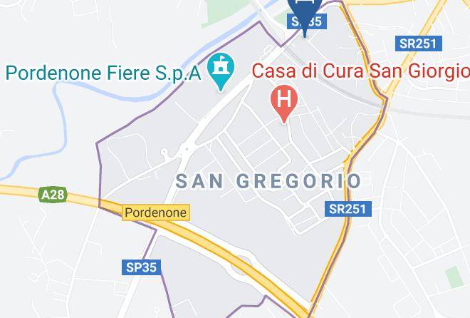 Pordenone - Hotel Santin Maps