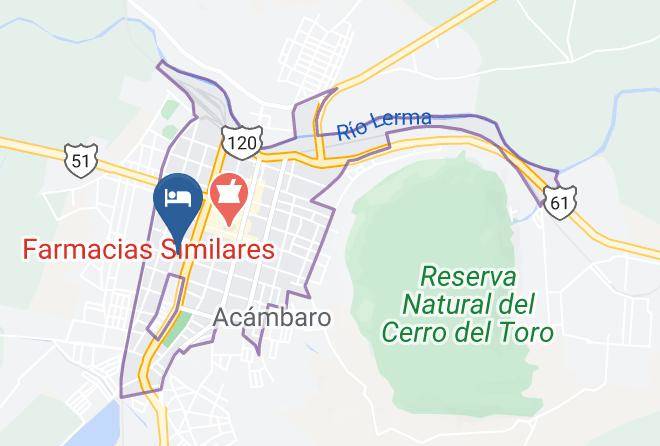 Acambaro - Hotel Santo Antonio Maps