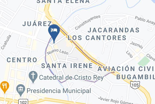Huejutla De Reyes - Hotel Santo Domingo Maps