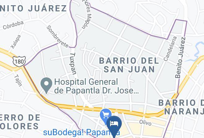 Papantla - Hotel Santo Domingo Maps