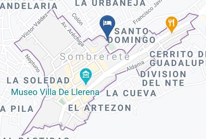 Sombrerete - Hotel Santo Domingo Maps