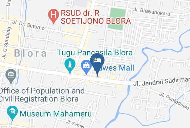 Blora Regency - Hotel Santoso Maps