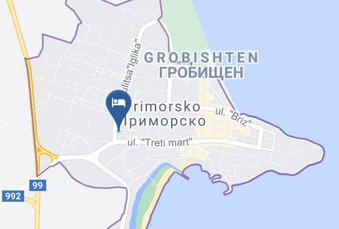 Primorsko - Hotel Sany Maps