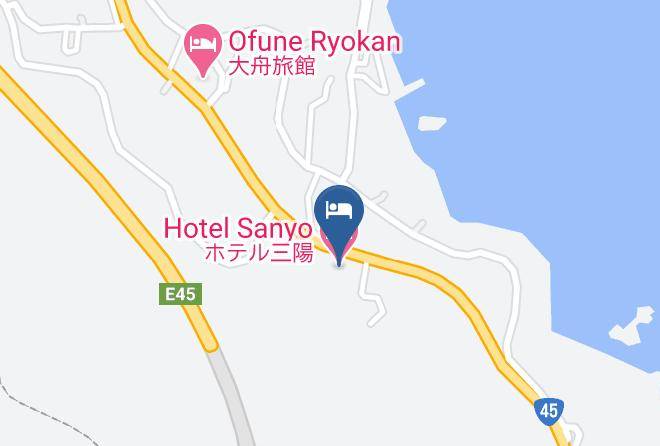 Rikuzentakata City - Hotel Sanyo Maps