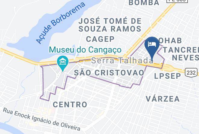 Serra Talhada - Hotel Sao Cristovao Maps