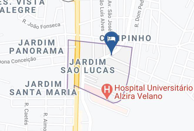 Alfenas - Hotel Sao Lucas Maps