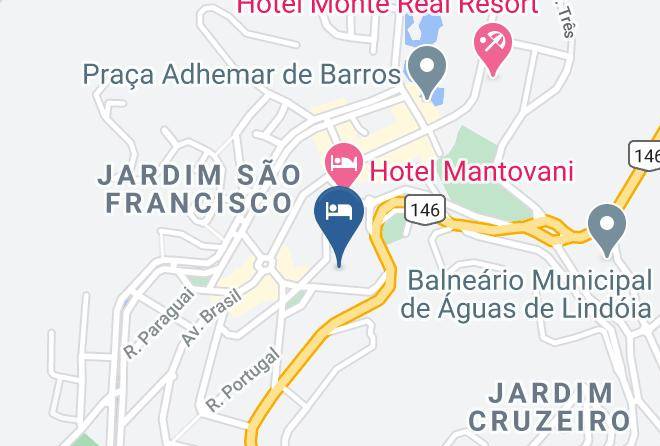 Aguas De Lindoia - Hotel Sao Luiz Maps