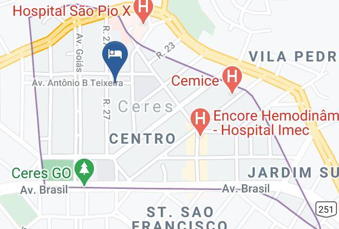 Ceres - Hotel Sao Patricio Maps