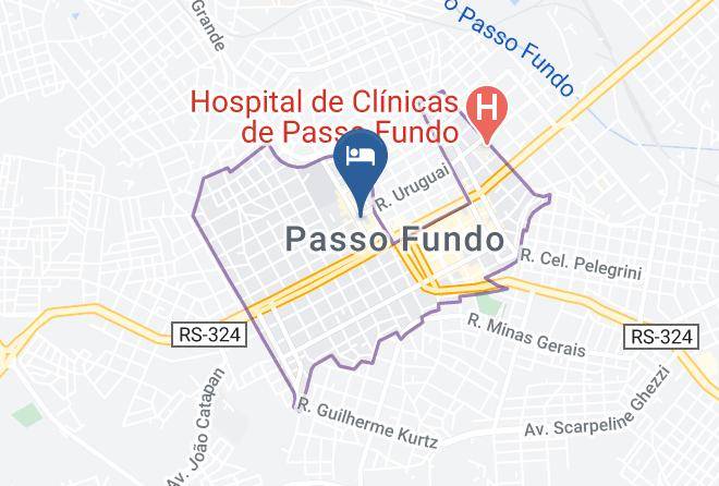 Passo Fundo - Hotel Serrador Maps