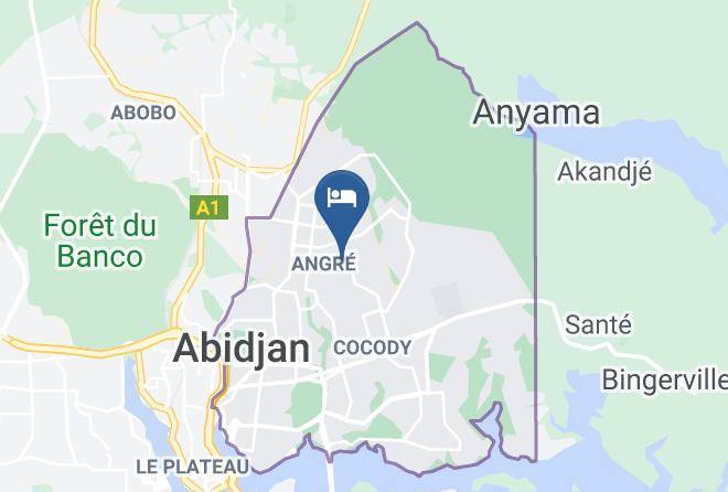 Abidjan - Hotel Saphir Angre Maps