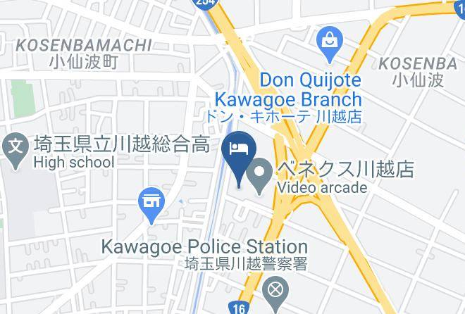 Kawagoe City - Hotel Sara Kawagoe Maps