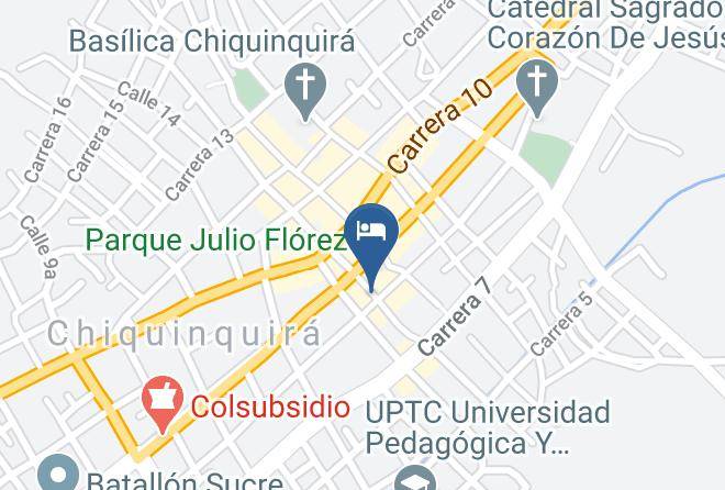 Chiquinquira - Hotel Sarabita Maps