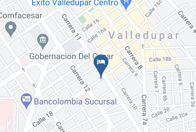 Valledupar - Hotel Sarachuy Maps