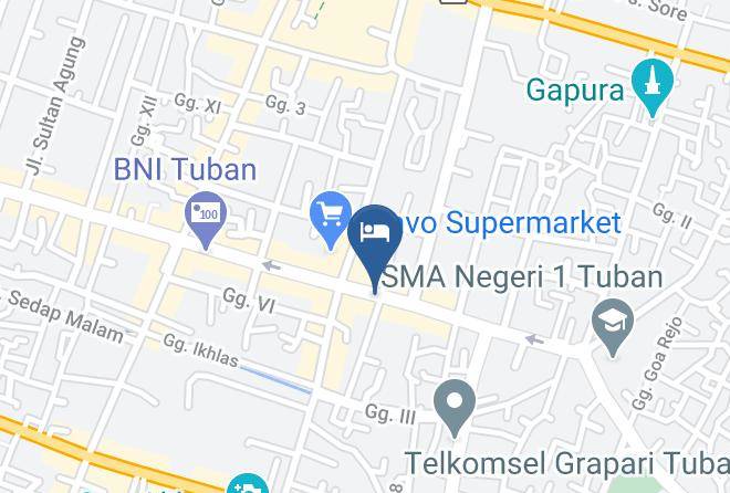 Hotel Saras City Tuban Map