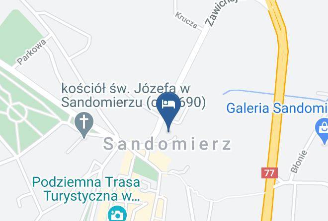Sandomierski - Hotel Sarmata Zespol Dworski Maps